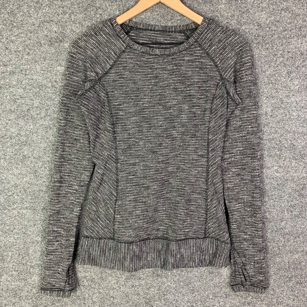 Lululemon Womens Gray Long Sleeve‎ Pullover Top Size 6